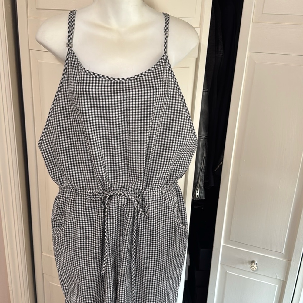 Checkered jumpsuit